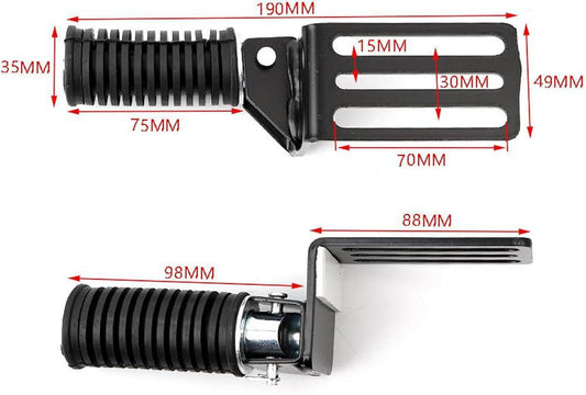Universal Folding Footrest Set for Scooters heavy duty (Left & Right)