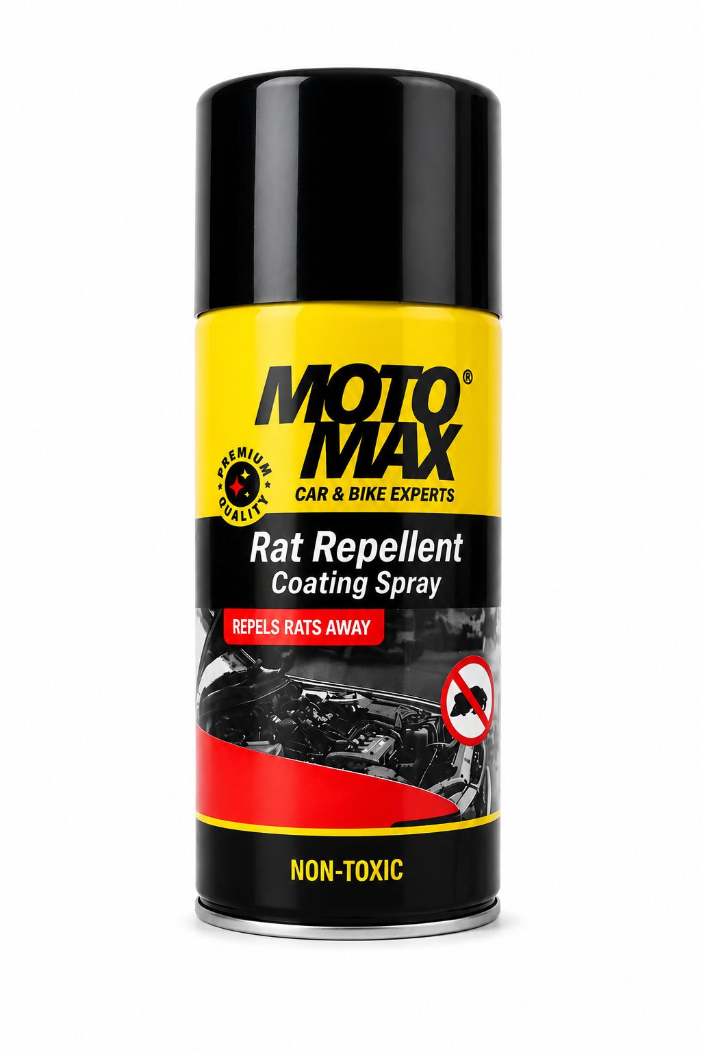 Moto Max Rat Repellent Coating Spray for Car & Bike | Non-Toxic Anti Rat Protection Spray