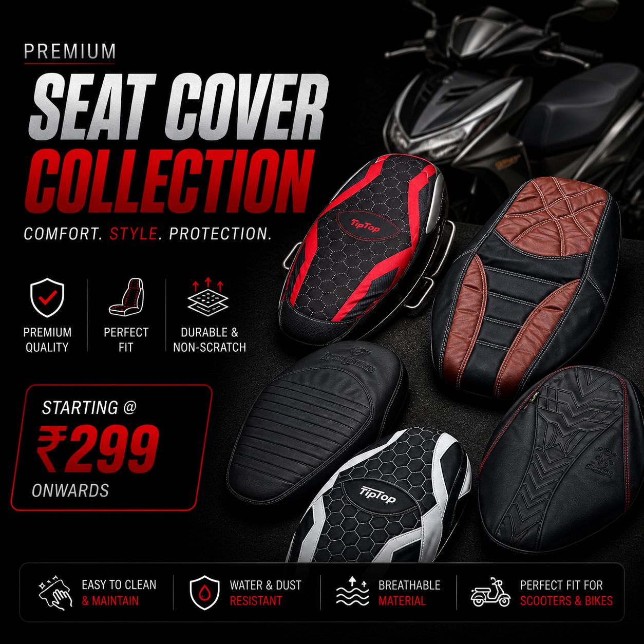 Premium seat cover & Tank Cover