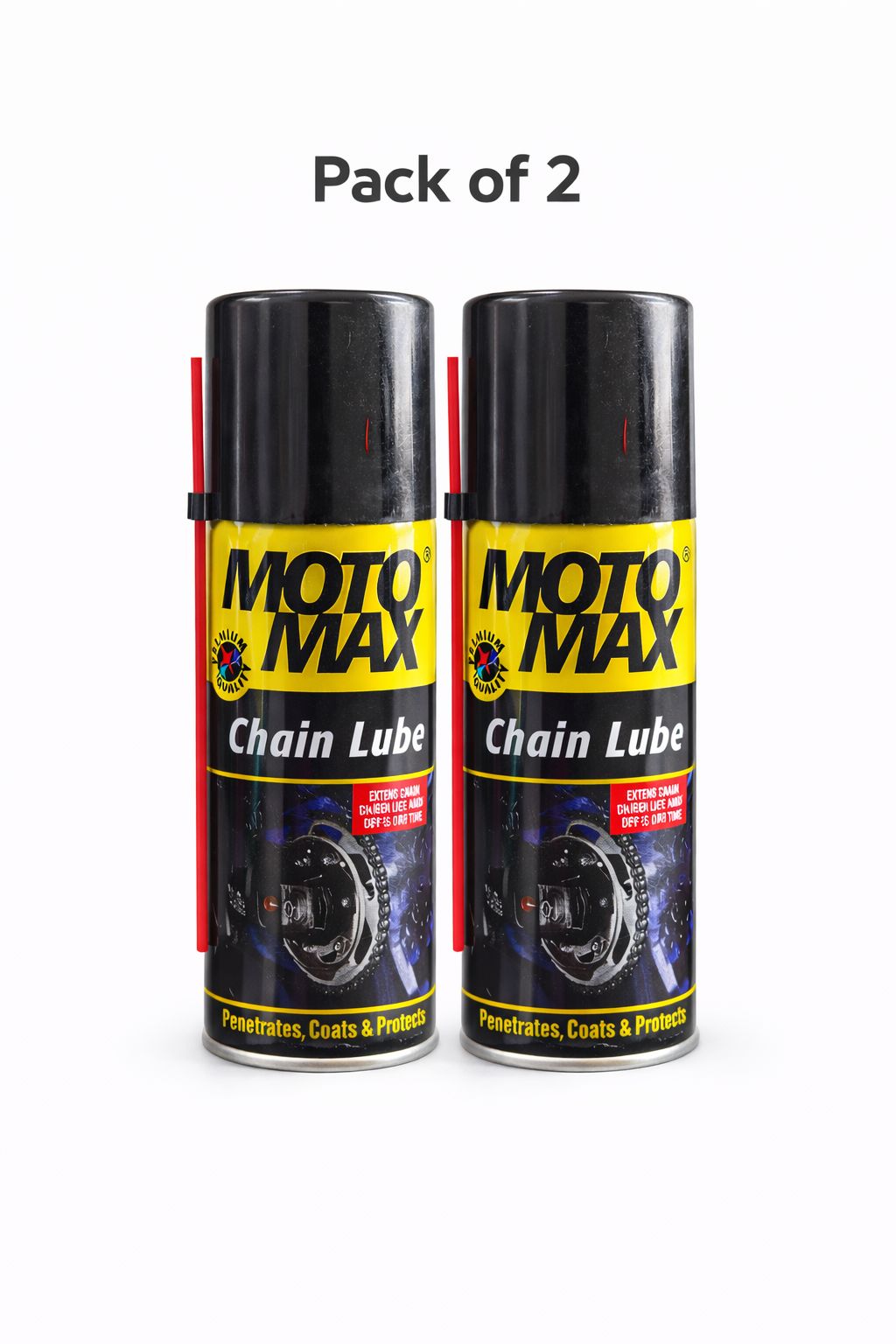 Moto Max Chain Lube Spray (Pack of 2)