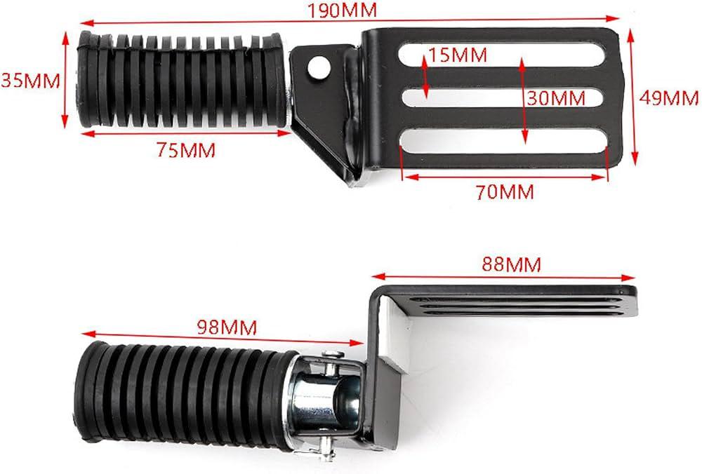 Universal Folding Footrest Set for Scooters (Left & Right)