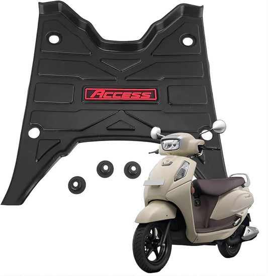 7D PVC Rubber Floor Foot Mat for Suzuki Access 125 (BS6 – 2025 | 2026 Model)