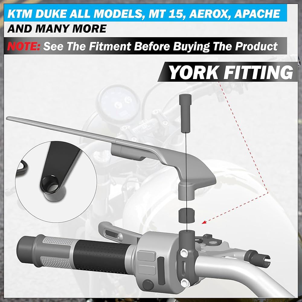 Stealth Wing Design Bike Rear View Mirrors – Premium CNC Aluminum | 180° Adjustable