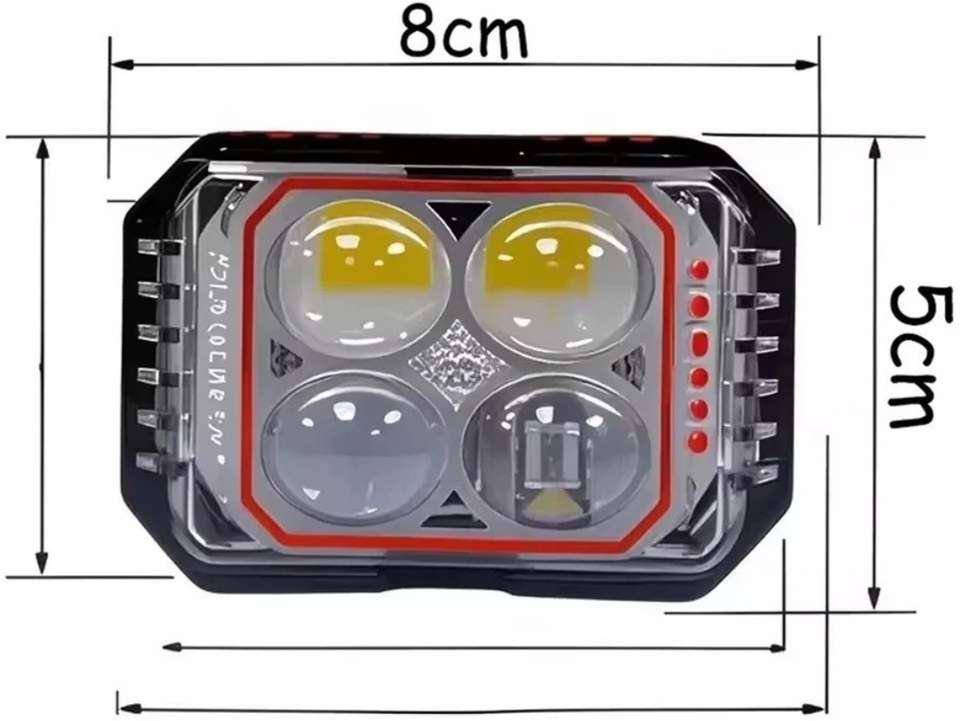 XT-4 Laser LED Motorcycle Fog Light (60W Pair | 5 Modes)
