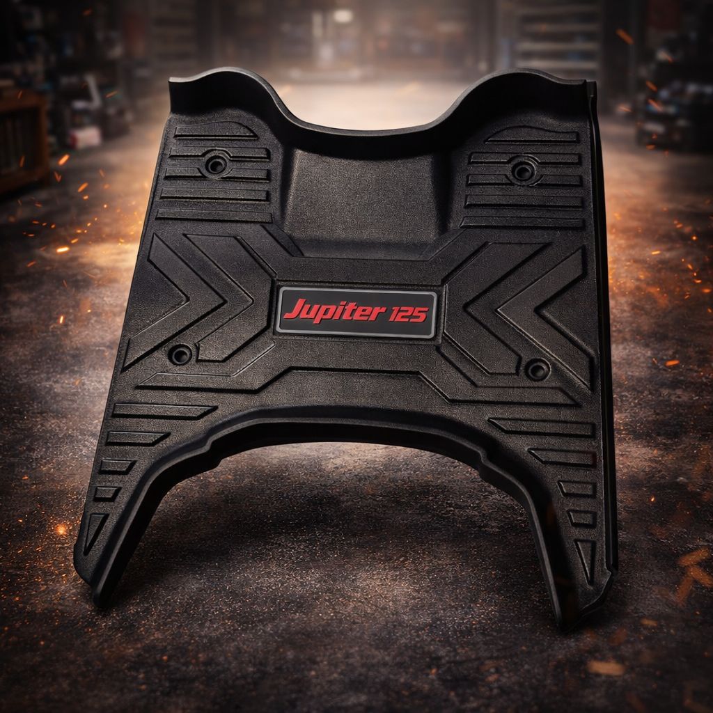 7D PVC Rubber Floor Foot Mat for TVS Jupiter 125
