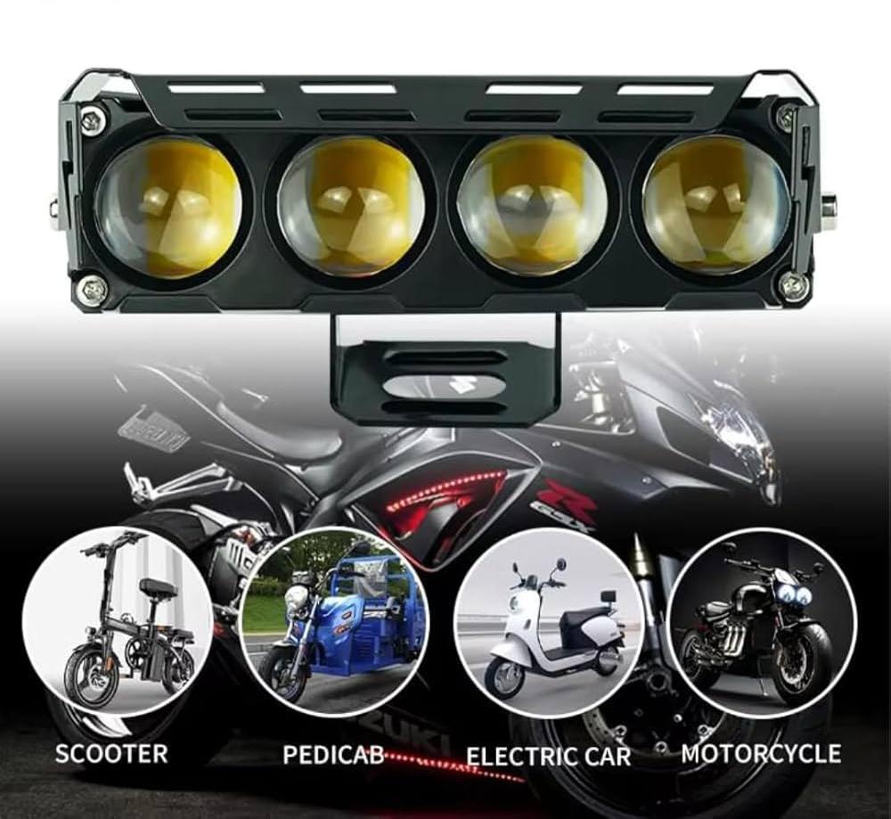 High Power 4-Lens LED Auxiliary Light (Waterproof)