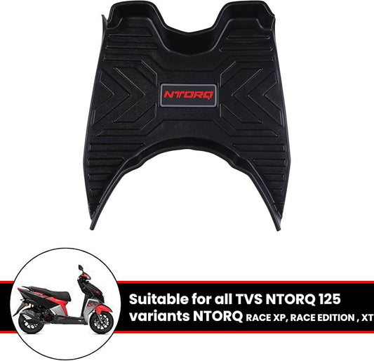 7D PVC Rubber Floor Foot Mat for Tvs Ntorq 125