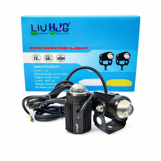 HJG 50W High Power Mini LED Driving Light – Waterproof Universal Fog Light