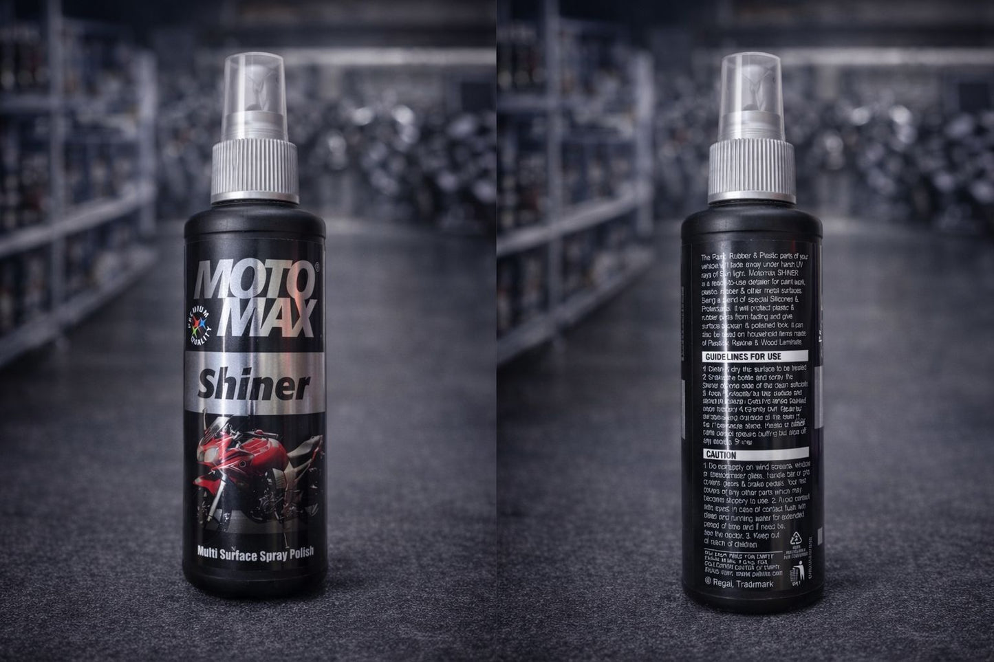 Motomax Shiner Multi-Surface Spray Polish (100 ml)