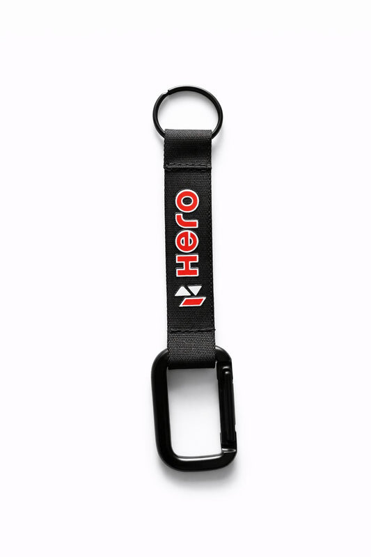 Hero Premium Fabric Keychain with Metal Hook