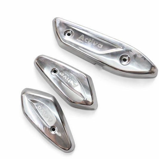 Activa Chrome Side Body Logo / Emblem Cover Set