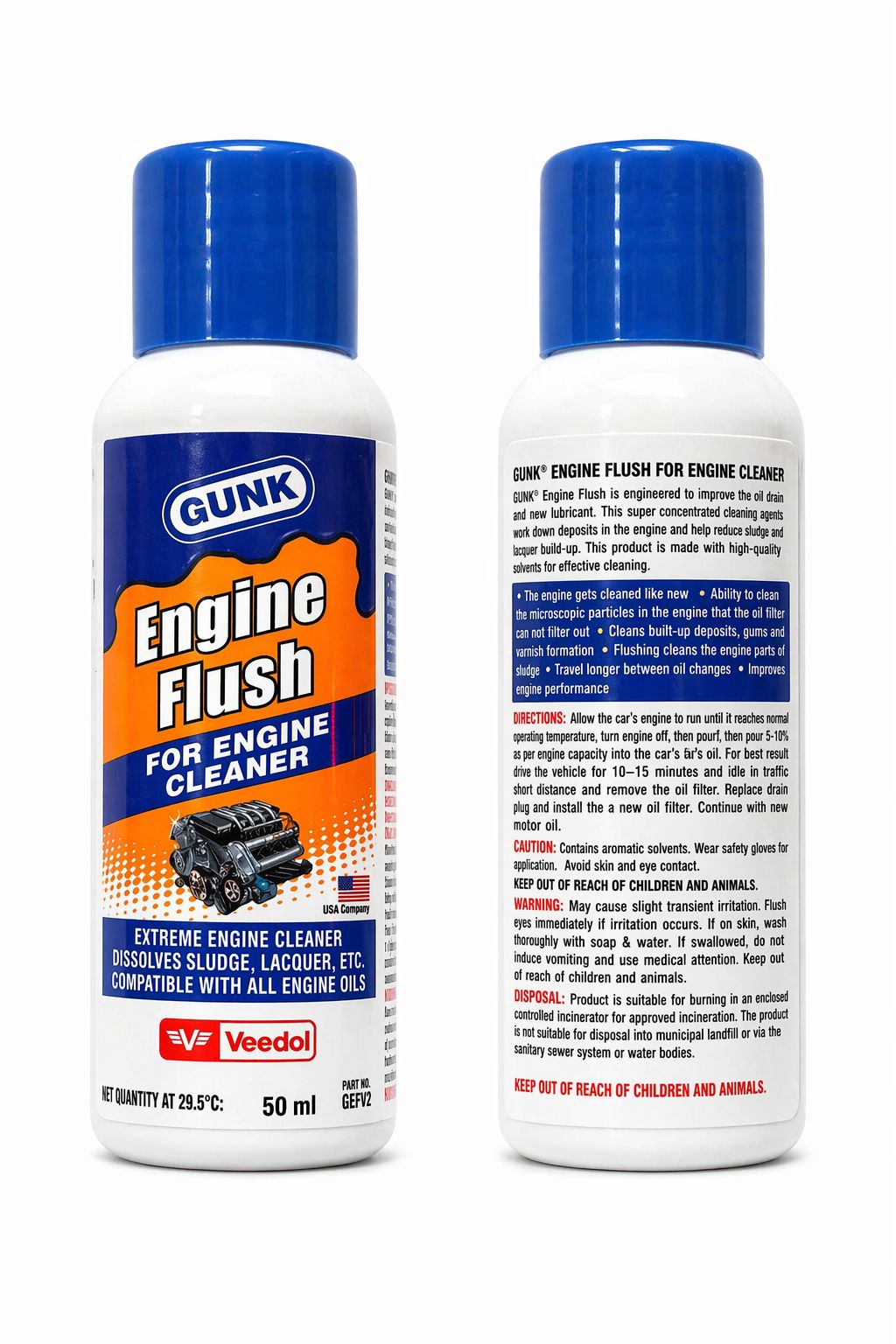 GUNK Engine Flush (50ml) – Advanced Engine Cleaner