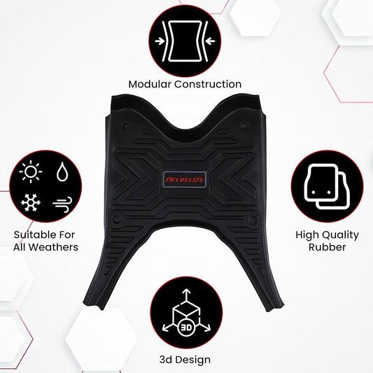 7D PVC Rubber Floor Foot Mat for Suzuki Access 125