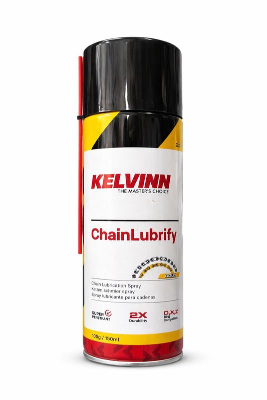 KELVINN Chain Lubrify Gold – Premium Chain Lubrication Spray (150 ml)