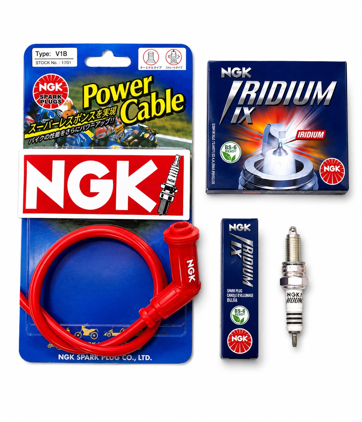 NGK Performance Ignition Combo Kit – NGK Iridium Spark Plug + NGK Power Cable